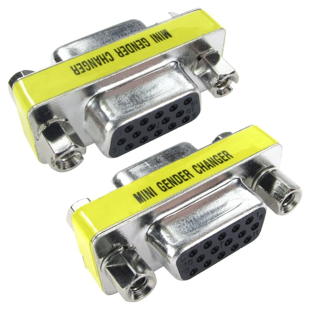 HD15 (F) to HD15 (F) Slimline Gender Changer