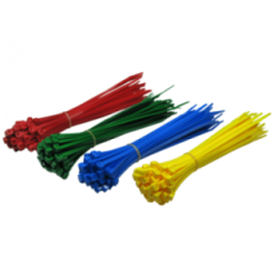 200mm x 4.8mm Assorted Bag of Cable Ties - 200 Pack