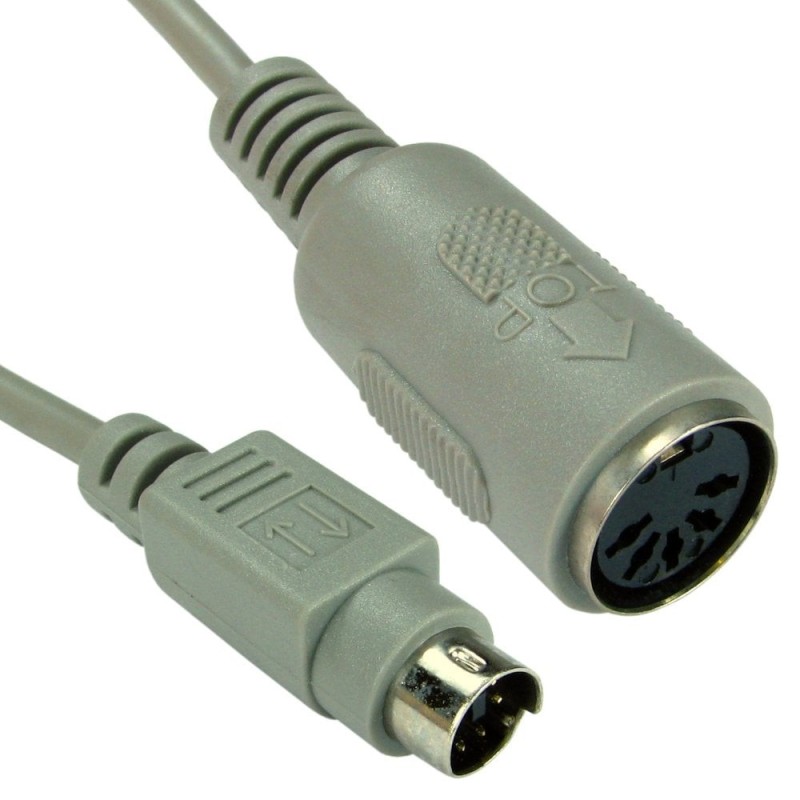 6 Pin Mini-DIN (M) to 5 Pin DIN (F) Keyboard Adapter