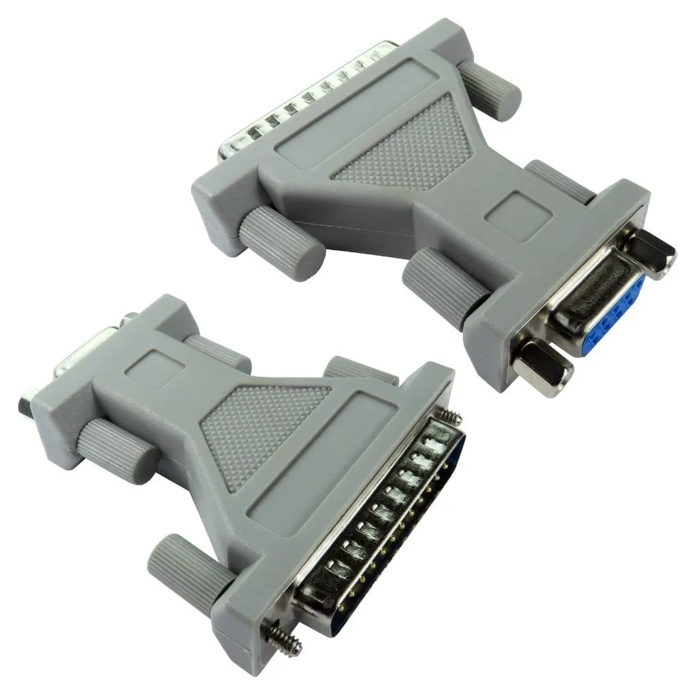 D9 (F) to D25 (M) Serial Adapter