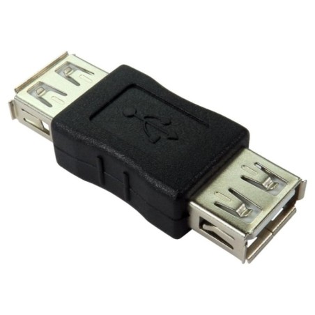 USB2.0 Adapter - Type A (F) to Type A (F) - Black