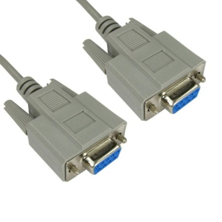 2m D9 (F) to D9 (F) Null Modem Cable