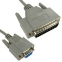 D9 (F) to D25 (M) Null Modem Cable