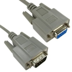 D9 (M) to D9 (F) Null Modem Cable