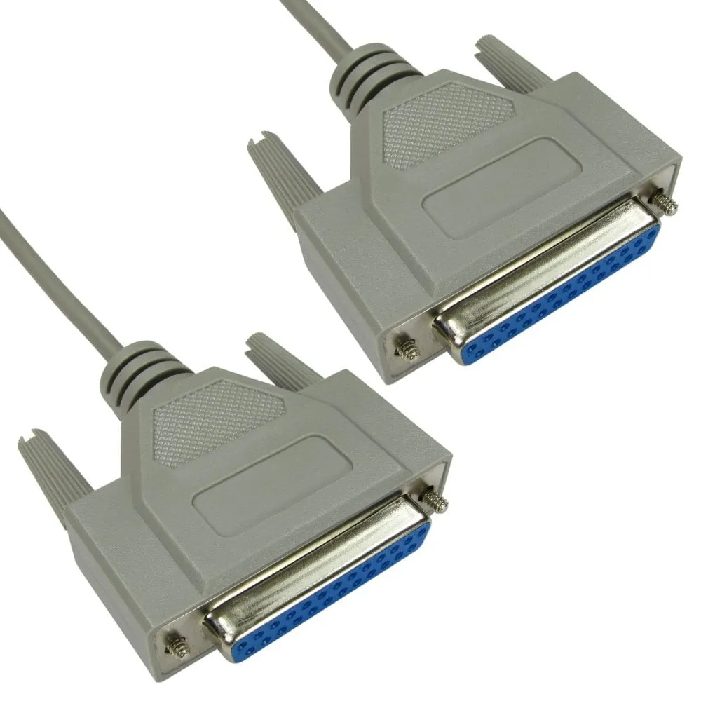 2m D25 (F) to D25 (F) Null Modem Cable