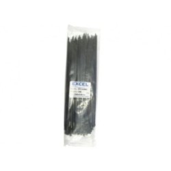  368mm x 4.8mm Black Cable Ties - 100 Pack