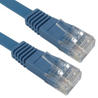 5m Cat5e Flat Patch Cable - Blue