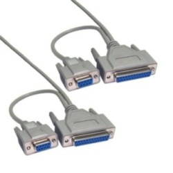 2.5m Dual Serial Data Transfer Cable