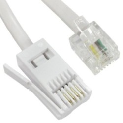 Two Wire RJ11 (M) to BT (M) Cable