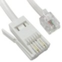 2m Two Wire RJ11 (M) to BT (M) Cable