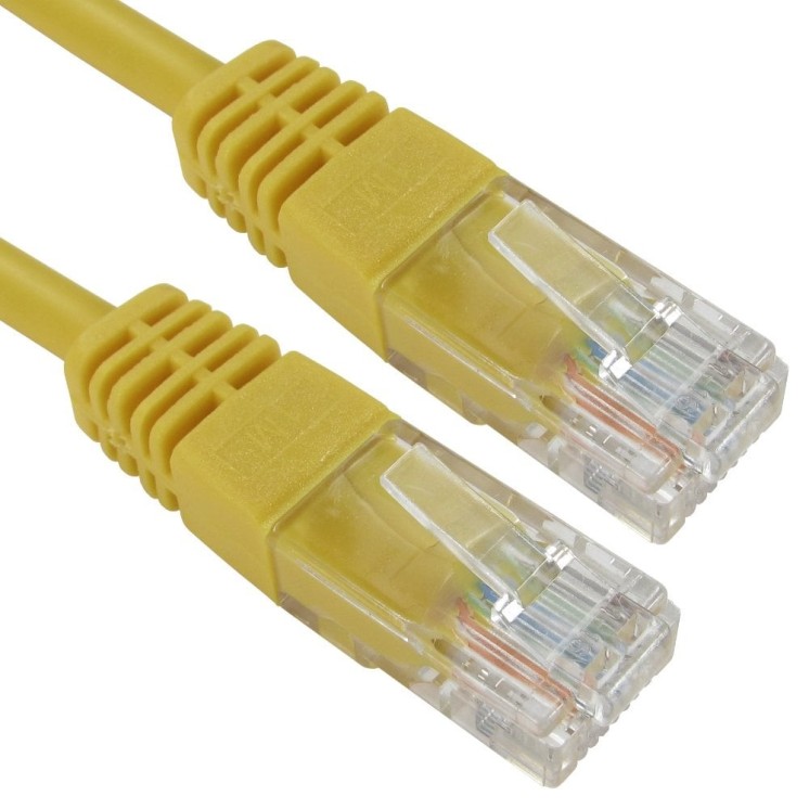 0.15m Cat5e Patch Cable - Yellow
