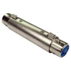 XLR (F) to XLR (F) Adapter - Gold Pins