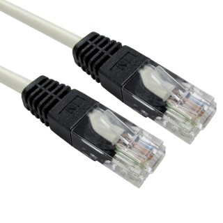 10m Grey Cat5e Crossover Patch Cable - 26AWG