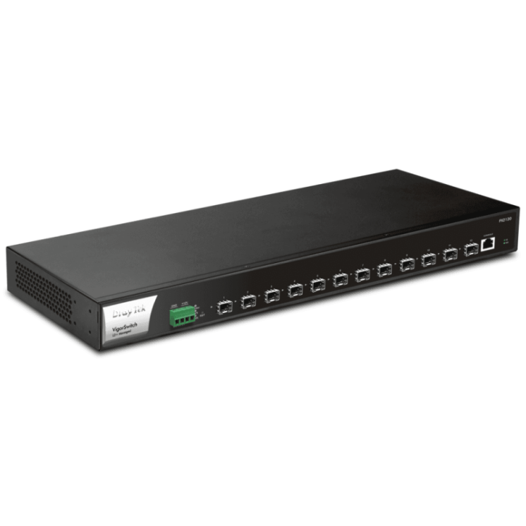 Full Fibre 10 Gigabit Ethernet Layer 2+ Managed Switch with 12 SFP+ Ports