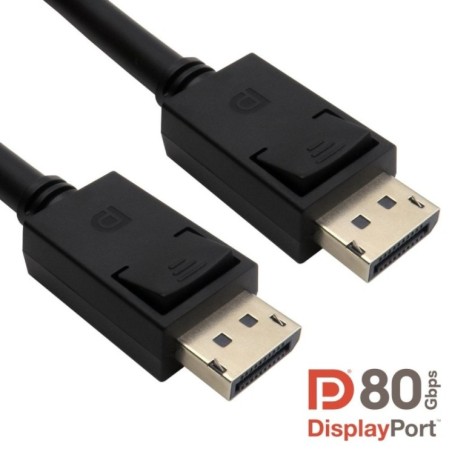 DisplayPort 2.1 DP80 Cable 16K Support