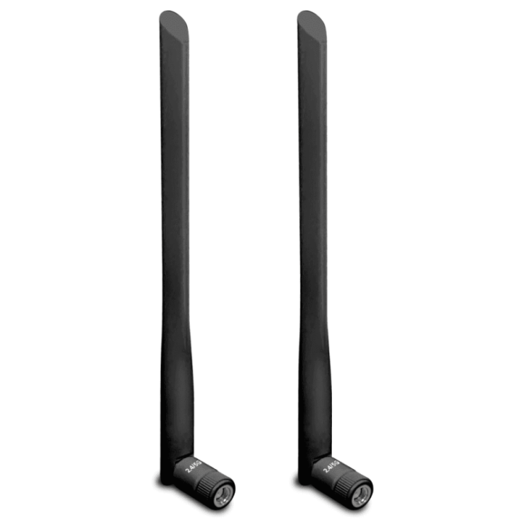 5dBi High-Gain Dual-Band Antennas - Black