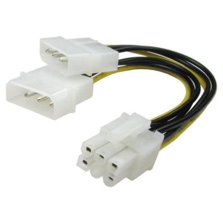 Twin Molex to 6 Pin PCI-e Cable