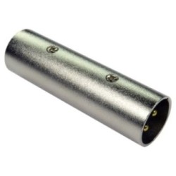 XLR (M) to XLR (M) Adapter - Gold Pins