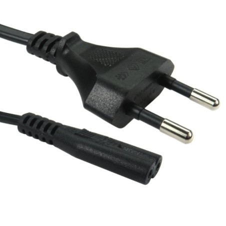 Euro Plug to C7 Mains Lead