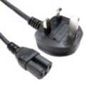 2m UK Plug to C15 Mains Lead