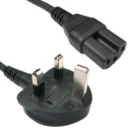 2m UK Plug to C15 Mains Lead