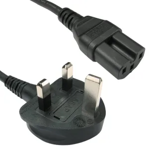 2m UK Plug to C15 Mains Lead
