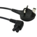 1.8m UK Plug to Right Angled C5 Mains Lead