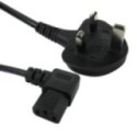 1.8m UK Plug to Right Angled C13 Mains Lead
