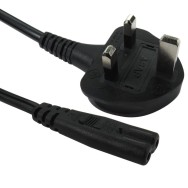 2m UK Plug to C7 Mains Lead