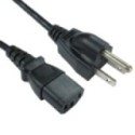 2m US Plug to C13 Mains Lead