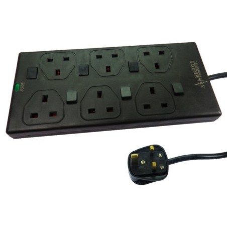 6 Port Individually Switched UK Power Extension