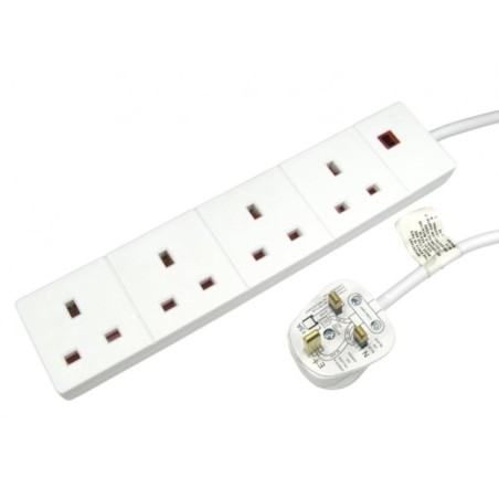 2m 4 Gang UK Power Extension