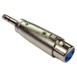 6.35mm Stereo (M) to XLR (F) Adapter - Gold Pins
