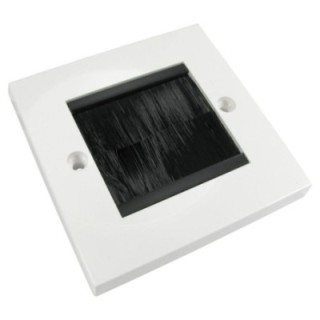 Single Gang Black Brush Plate