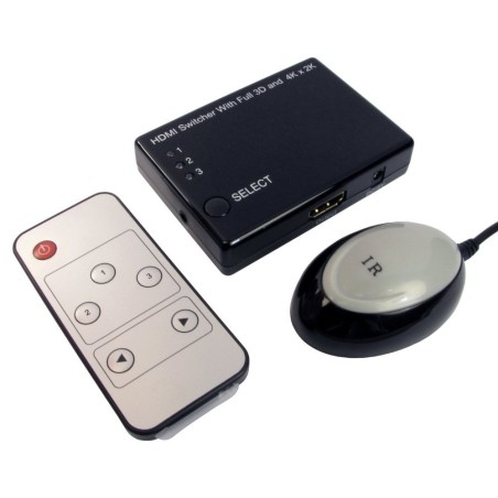 3 Port HDMI Switch with Remote