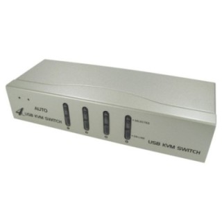 4 Port KVM Switch with Audio - SVGA & USB