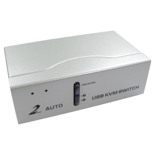 2 Port KVM Switch with Audio - SVGA & USB