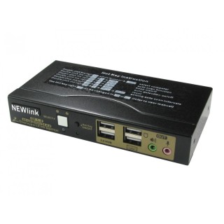 2 Port DisplayPort KVM Switch 4K@60Hz w/Cables & Remote Control