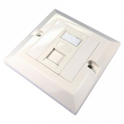 Cat5e Loaded Faceplate (UK Spec)