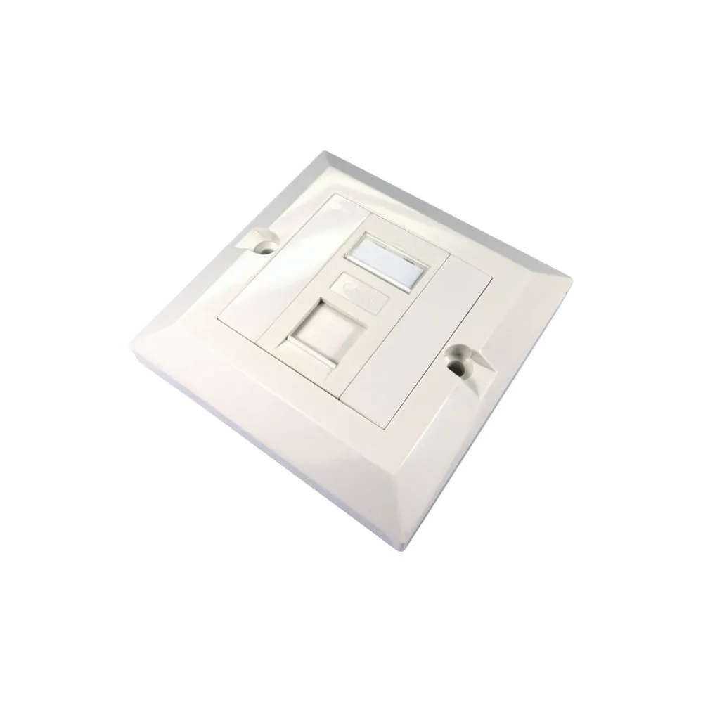 Cat5e Loaded Faceplate | UK Spec
