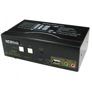 2 Port Dual Screen HDMI KVM Switch 4K@60Hz