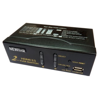 Two Port HDMI v2.0 & USB KVM Switch