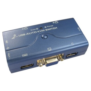 2 Port Compact KVM Switch - SVGA & USB