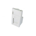 Clip in Euro Module (50x25) | Cat5e & Cat6