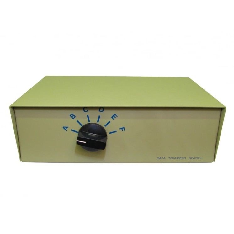 6 Port D25 (F) Serial Switch Box