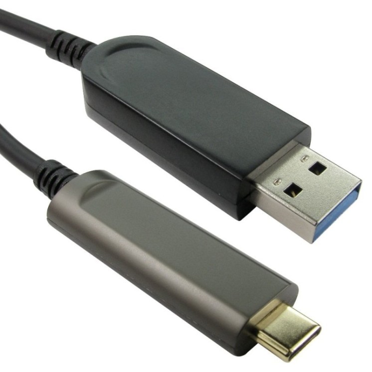AOC USB 10Gbps Type A (M) to Type C (M) Cable 10mtr