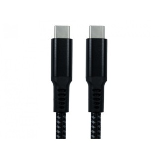 1m Black USB 10Gbps Type C (M) to Type C (M) Braided Cable