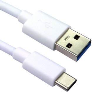 1m USB 5Gbps Type C (M) To Type A (M) Cable 15W - White
