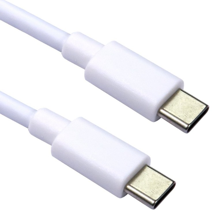 1.5m 5 Gbps Type C (M) to Type C (M) Cable 15W - White