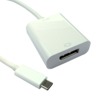 15cm Leaded USB Type C (M) to DisplayPort (F) Adapter